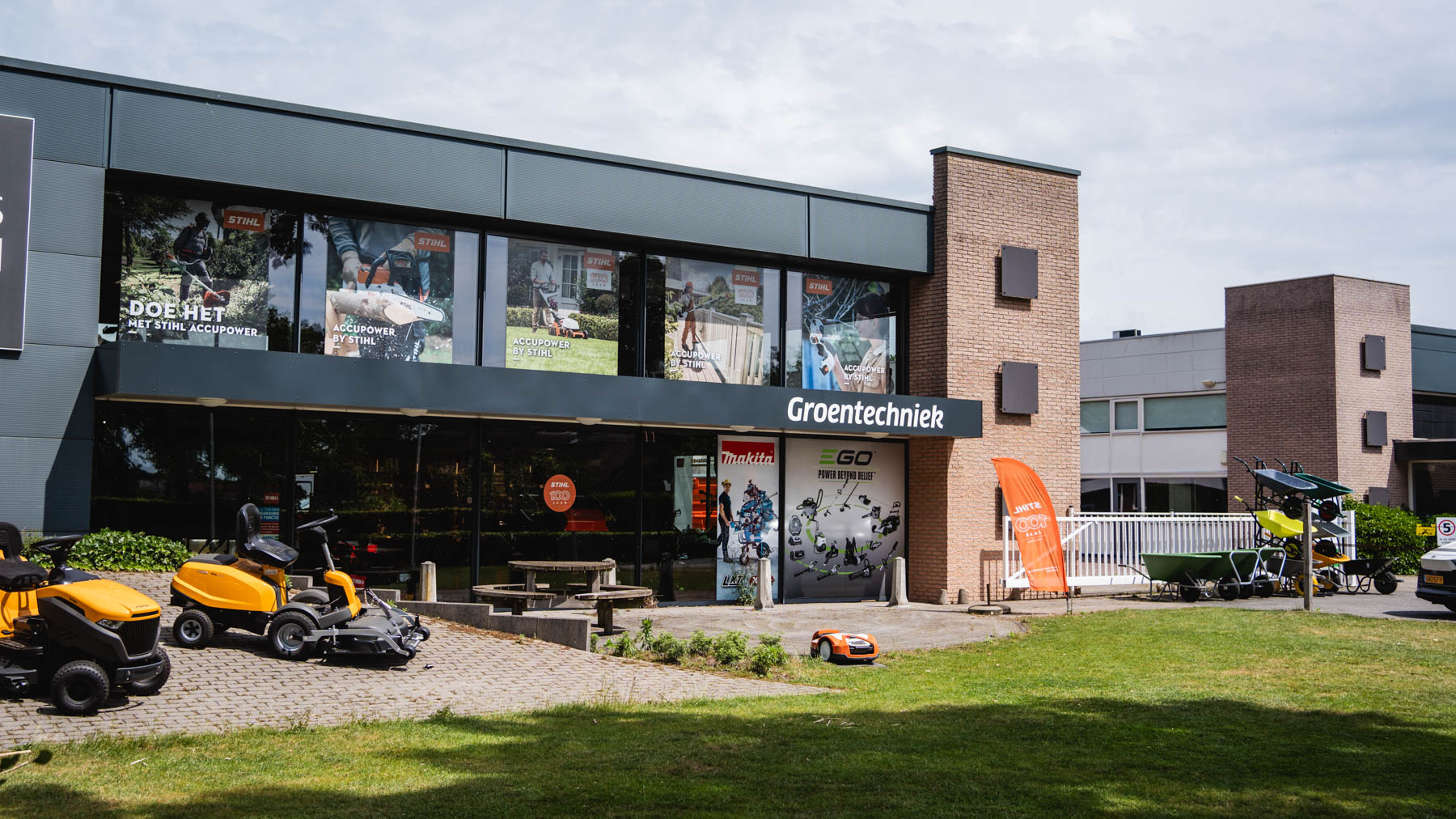 De ingang van Kamps de wild Groentechniek vestiging beilen